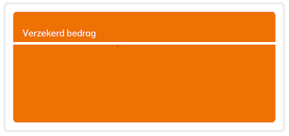 Grafiek met een horizontale lijn die een constant verzekerd bedrag in de tijd weergeeft