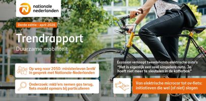 Afbeelding van de cover van het trendrapport duurzame mobiliteit 2025